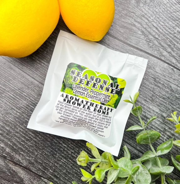 Aroma Therapy Shower Steamers (Seasonal Defense) Lavender and Peppermint