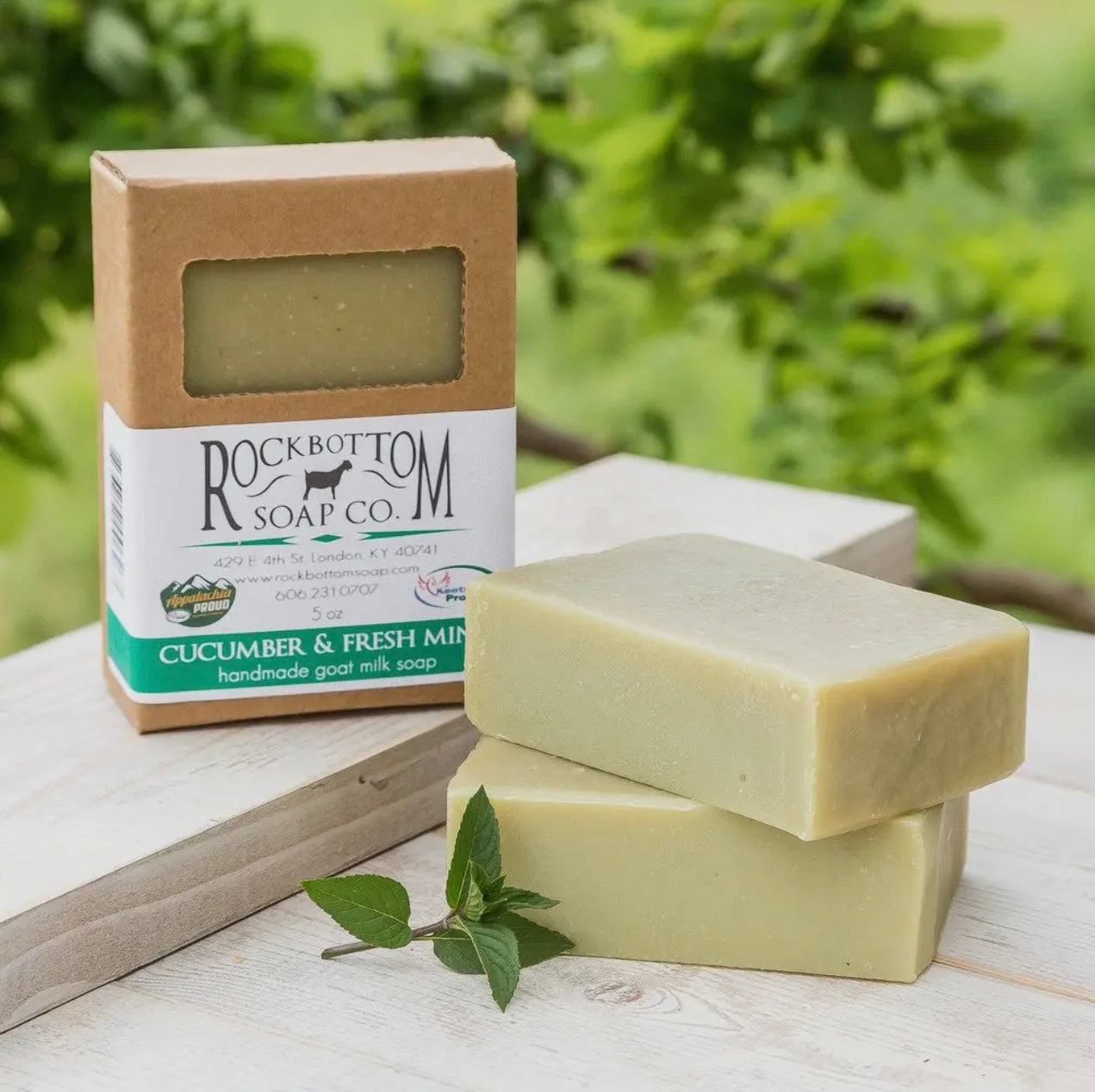 Rock Bottom Goat Milk Soap {Cucumber Melon)