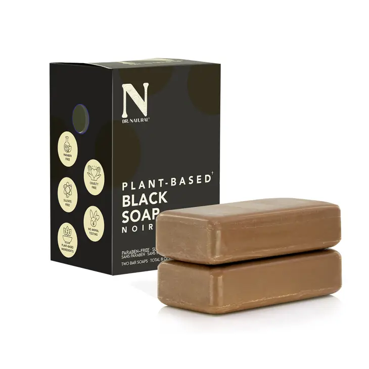 Black Soap Dr. Natural Bar Soap (2 Bars Per Box)