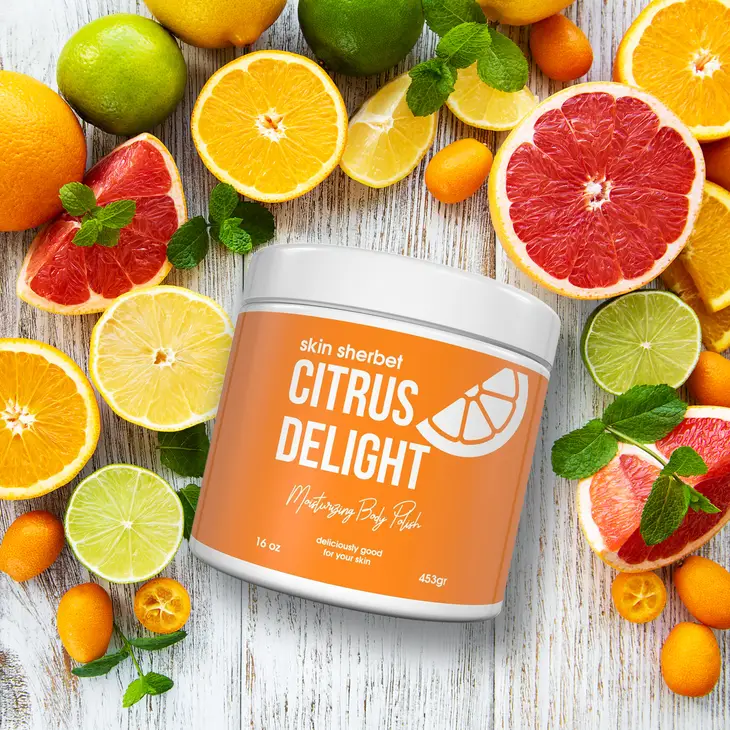 Skin Sherbet Shower Scrub (Citrus Delight)