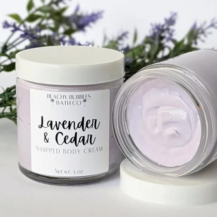 Lavander And Cedar Whipped Body Cream