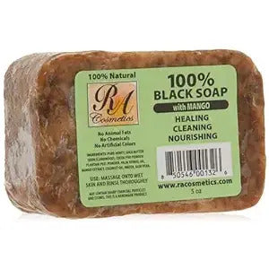 African Black Soap Bar w/ Mango Oil 5 oz.